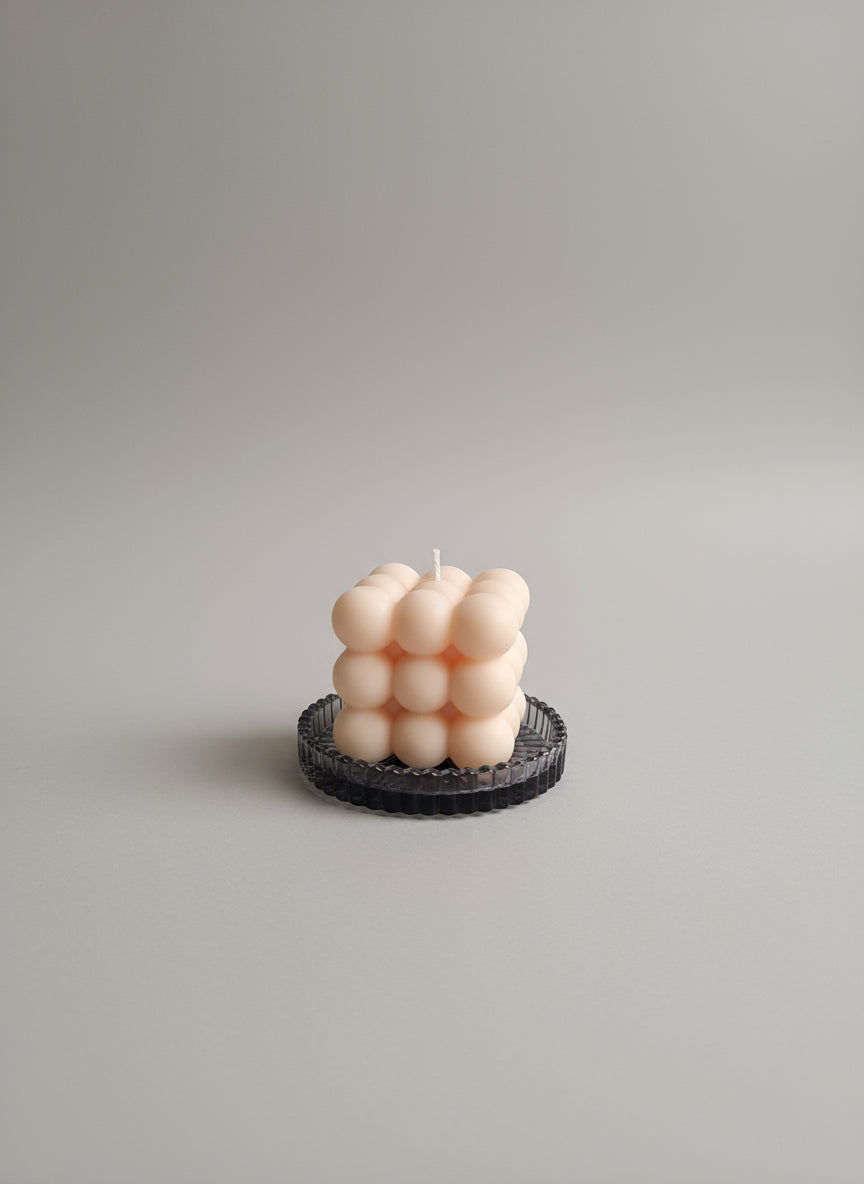 Handgjort Bubbel-Doftljus – Vanilj