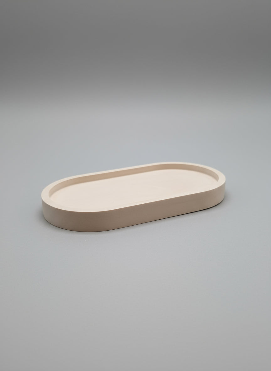 Handgjord gipsljusstake – Oval